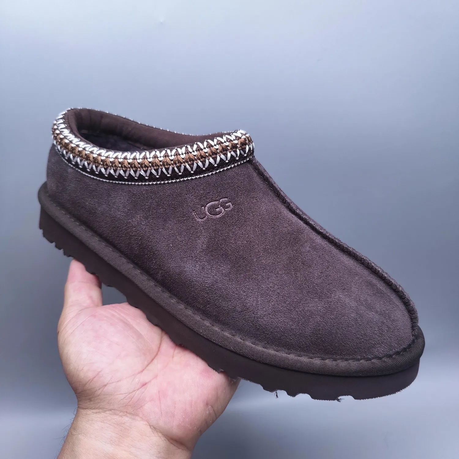💰440 UGG sheepskin one-piece snow boots for women 5955 men's shoes 5950 one-legged home style for men and women Color: Maroon Black Sand Gray Chocolate Number: 35-45